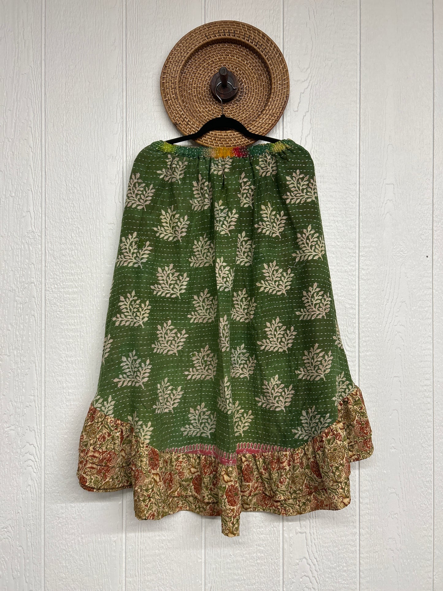 Pareo Kantha Wild Rose Skirt 0426 259