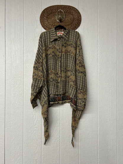 Crepe Sari Nirvana Button Down 1125 137