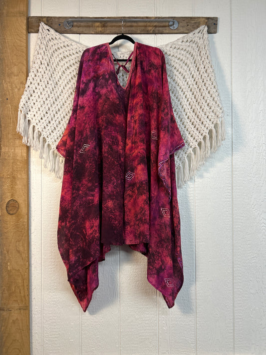 Crepe Sari Orchid Kimono 0626 222
