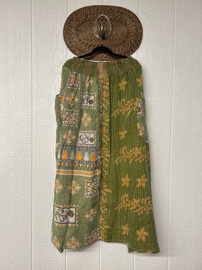 Pareo Kantha Butterfly Cargo Skirt 0426 069