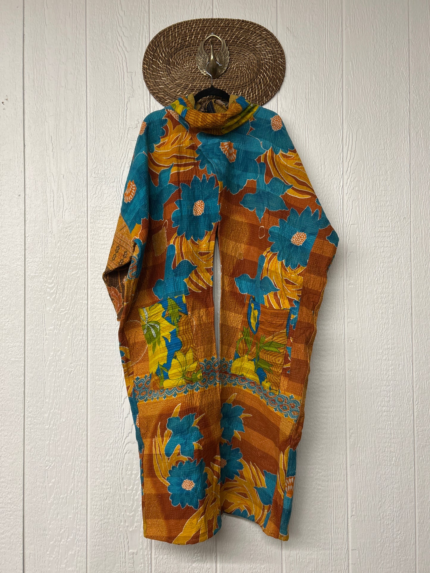 Fine Kantha Cowl Split Pullover 1225 078