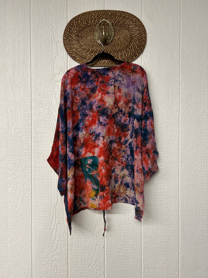 Crepe Sari Hi Lo Butterfly Top 0726 168