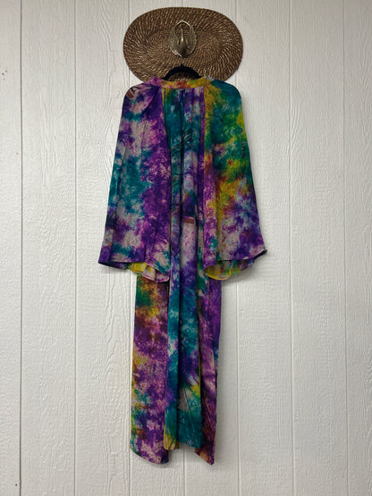 Crepe Sari Woodstock Duster Dress 0226 047