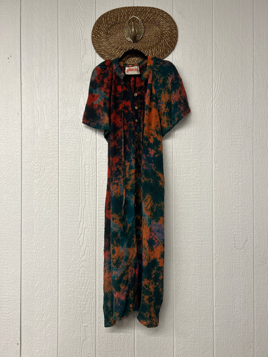 Crepe Sari Summer Woodstock Duster 0626 190