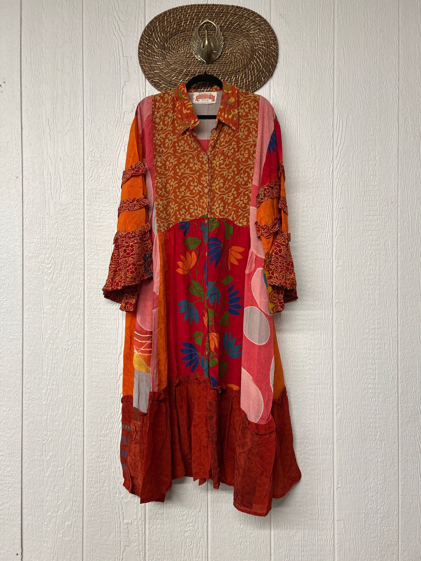 Crepe Sari Rhiannon Duster Dress 0226 067