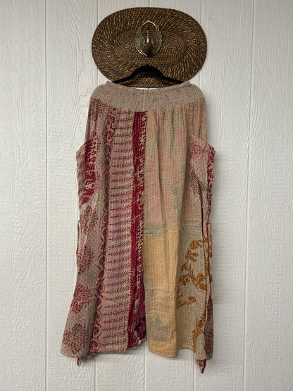 Pareo Kantha Butterfly Cargo Skirt 0426 056