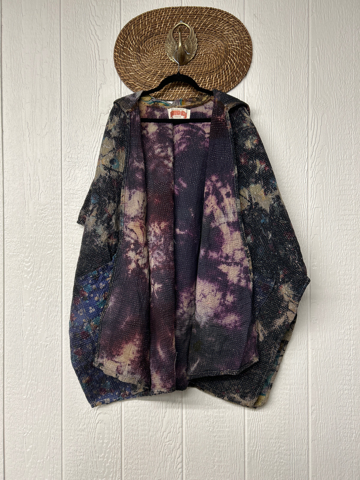 Aura Edit Fine Kantha Wanderlust Poncho 1026 015