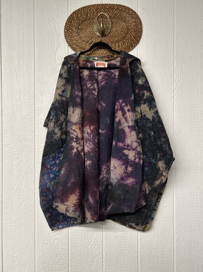 Aura Edit Fine Kantha Wanderlust Poncho 1026 015