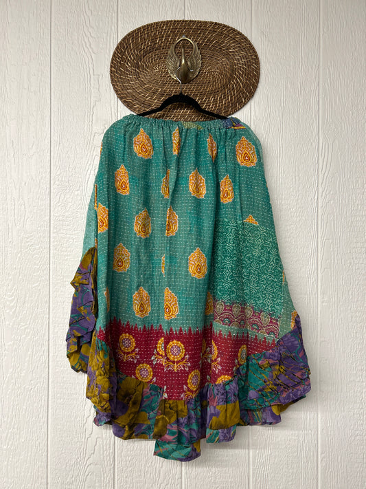 Pareo Kantha Wild Rose Skirt 0426 055