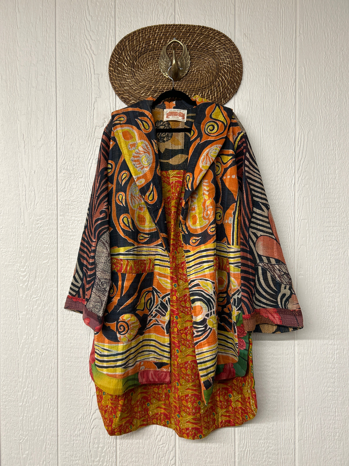Fine Kantha Drifter Coat 1026 072
