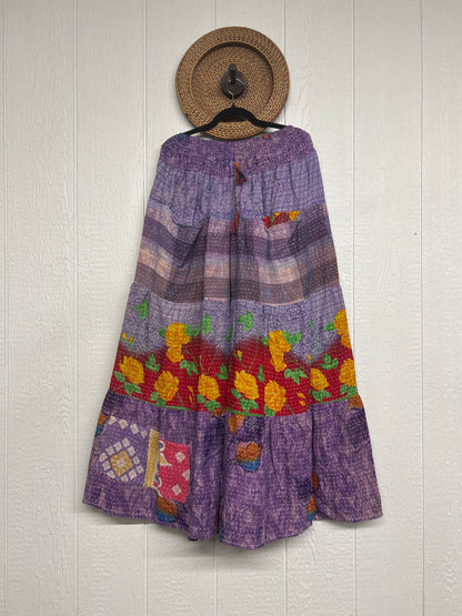 Pareo Kantha Lotus Maxi Skirt 0826 077
