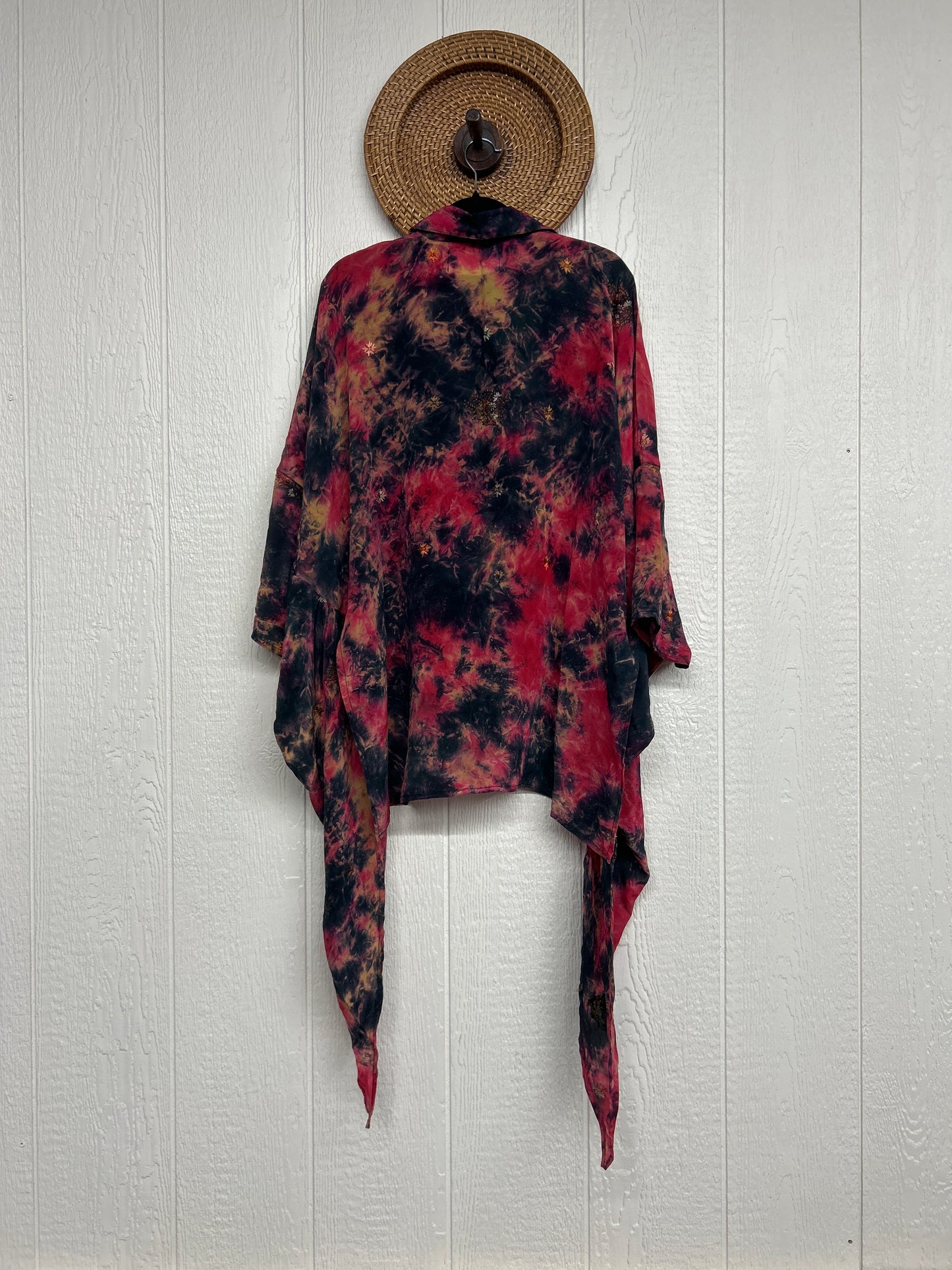 Crepe Sari Summer Nirvana Button Down 0626 233