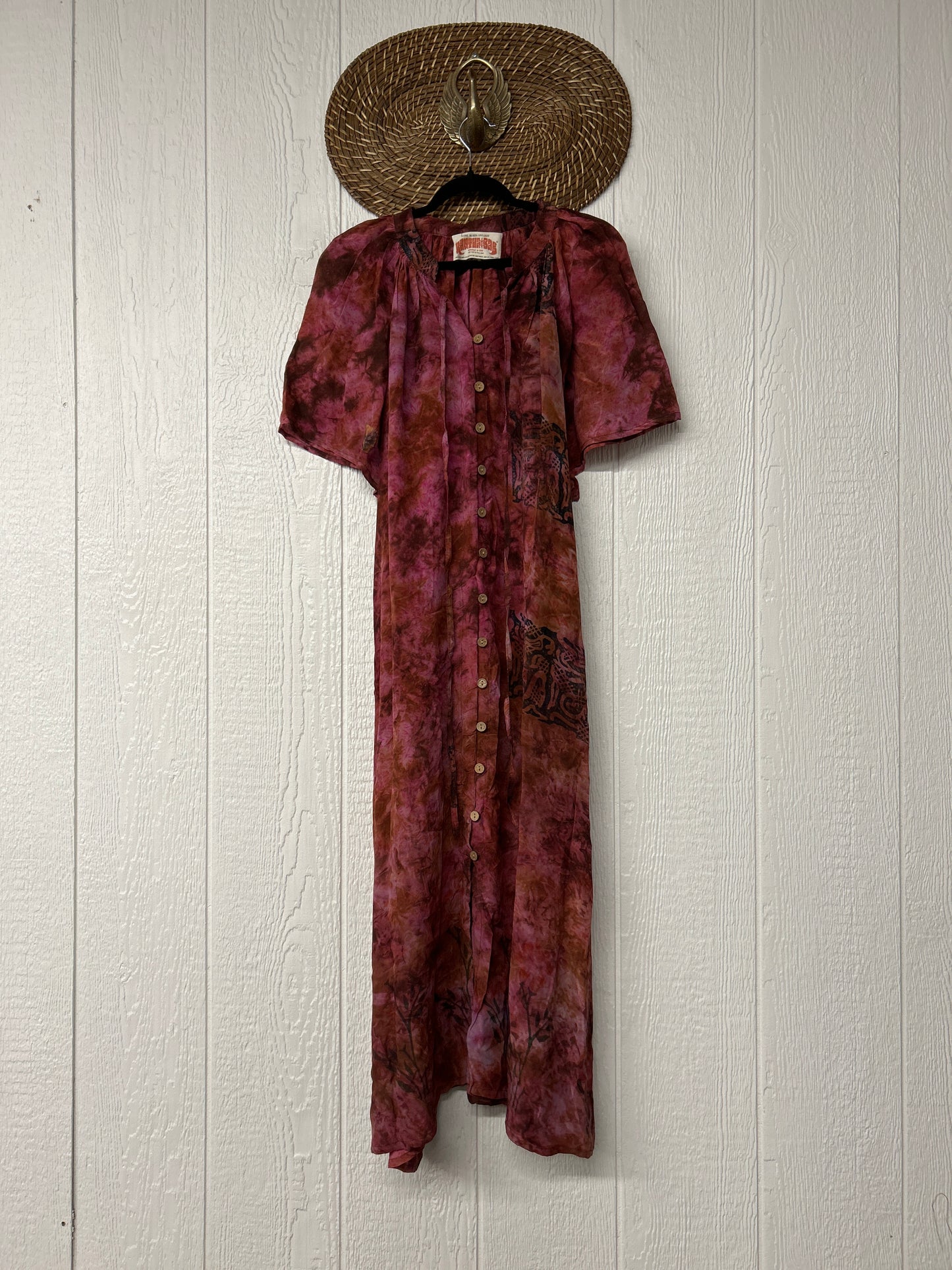 Crepe Sari Summer Woodstock Duster 0626 253