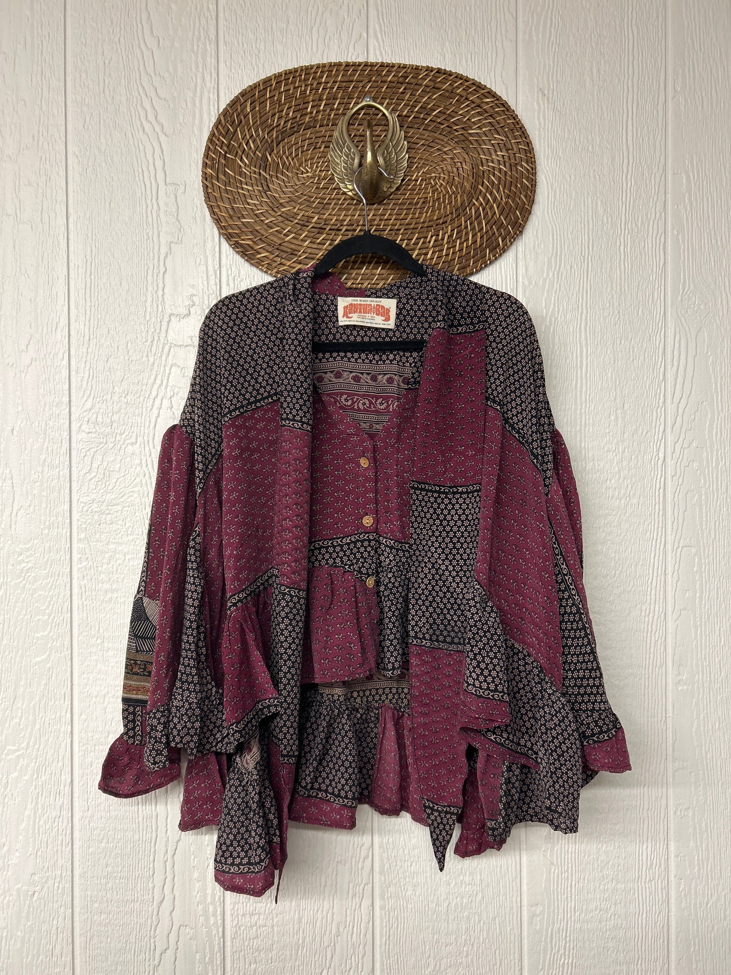 Crepe Sari Wild Rose Top 1225 208