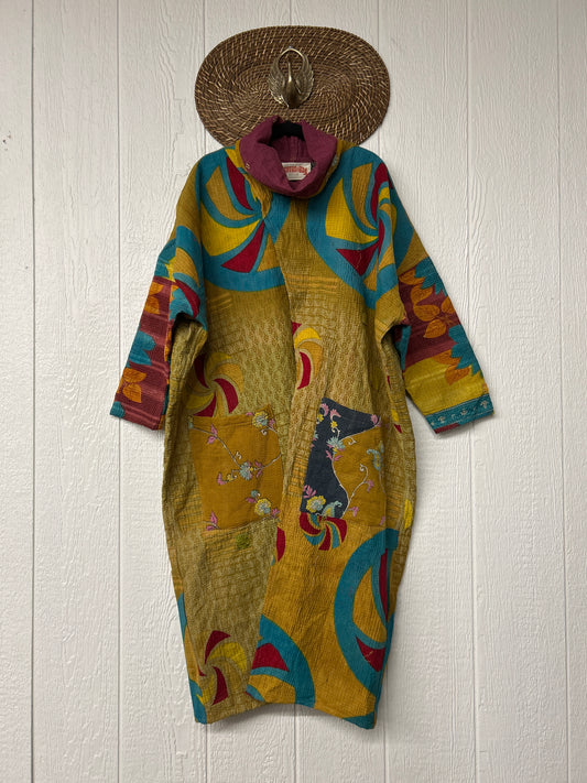 Fine Kantha Cowl Split Pullover 1225 045