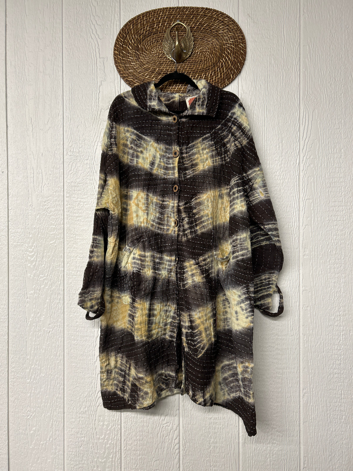 Aura Edit Koverlet Button Down Trench Coat 1026 016