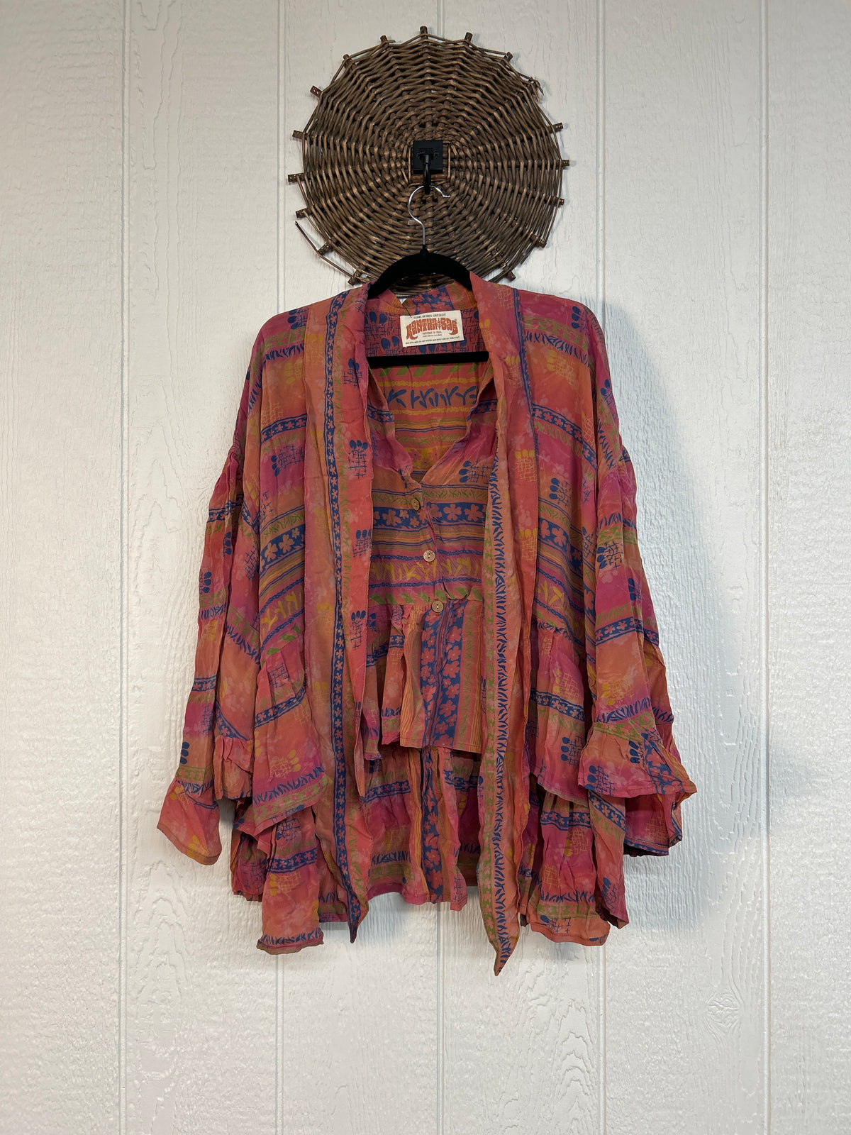 Crepe Sari Wild Rose Top 1026 065