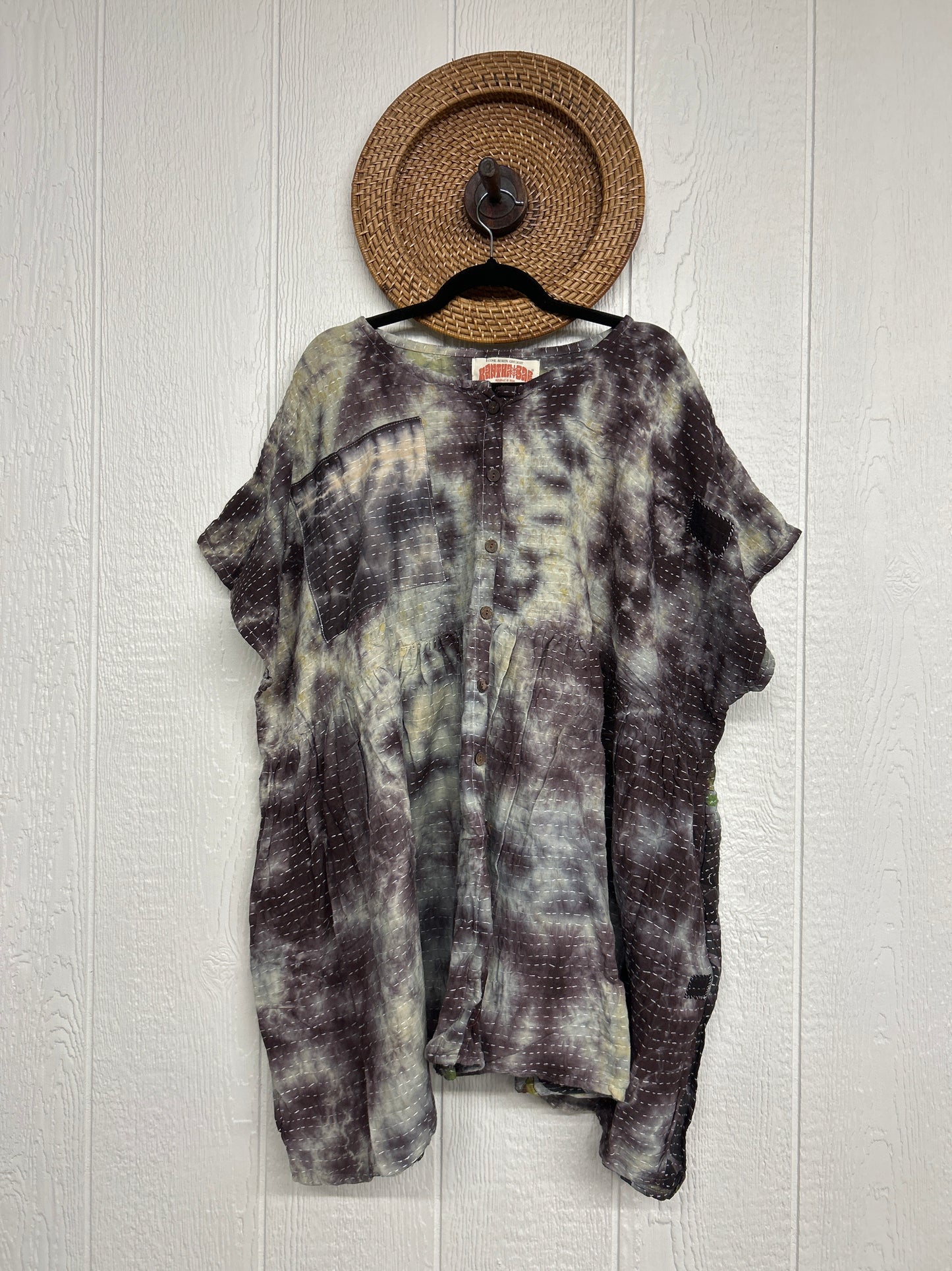 Pareo Kantha Daydreamer Button Down Mini  0526 038