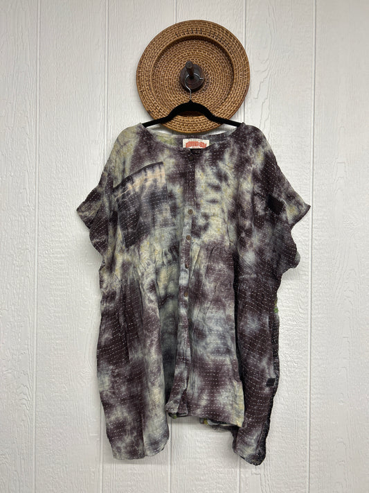 Pareo Kantha Daydreamer Button Down Mini  0526 038