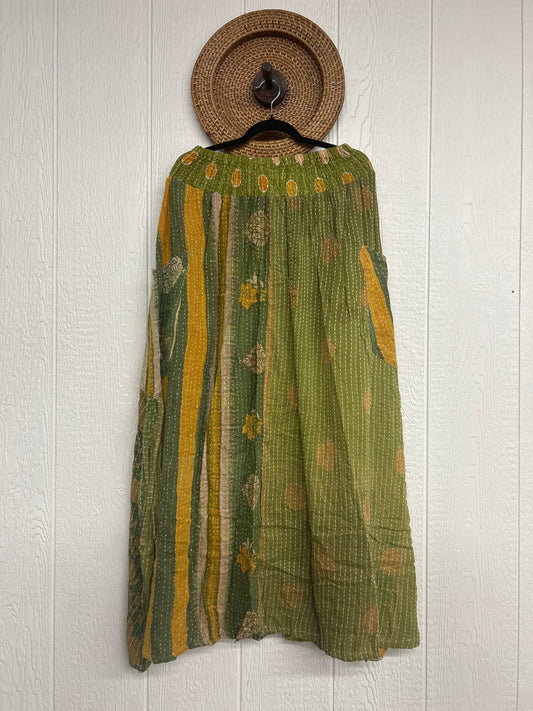 Pareo Kantha Butterfly Cargo Skirt 0426 271