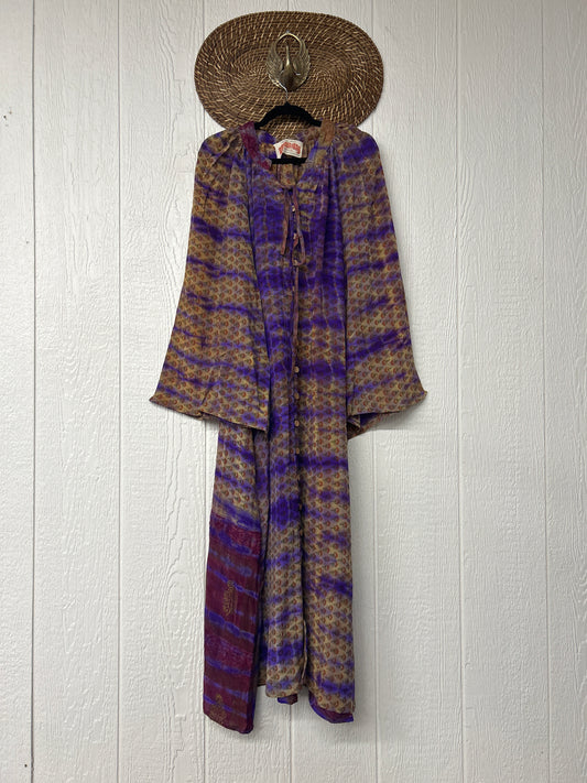 Crepe Sari Woodstock Duster Dress 0226 072