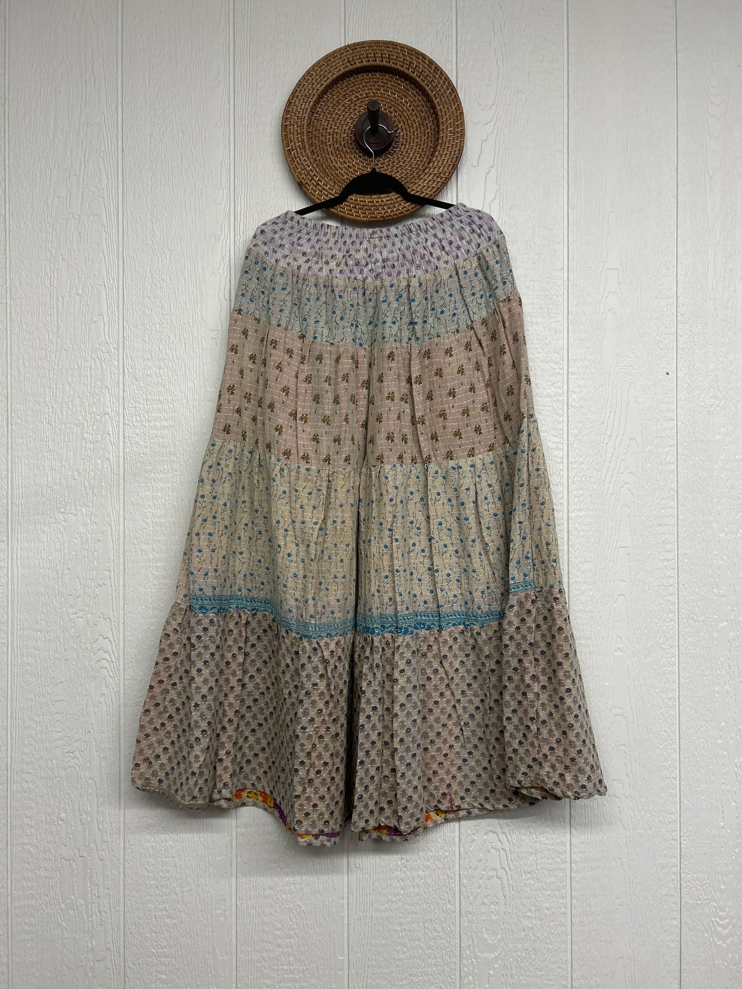 Pareo Kantha Lotus Maxi Skirt 0826 008