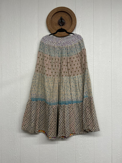 Pareo Kantha Lotus Maxi Skirt 0826 008