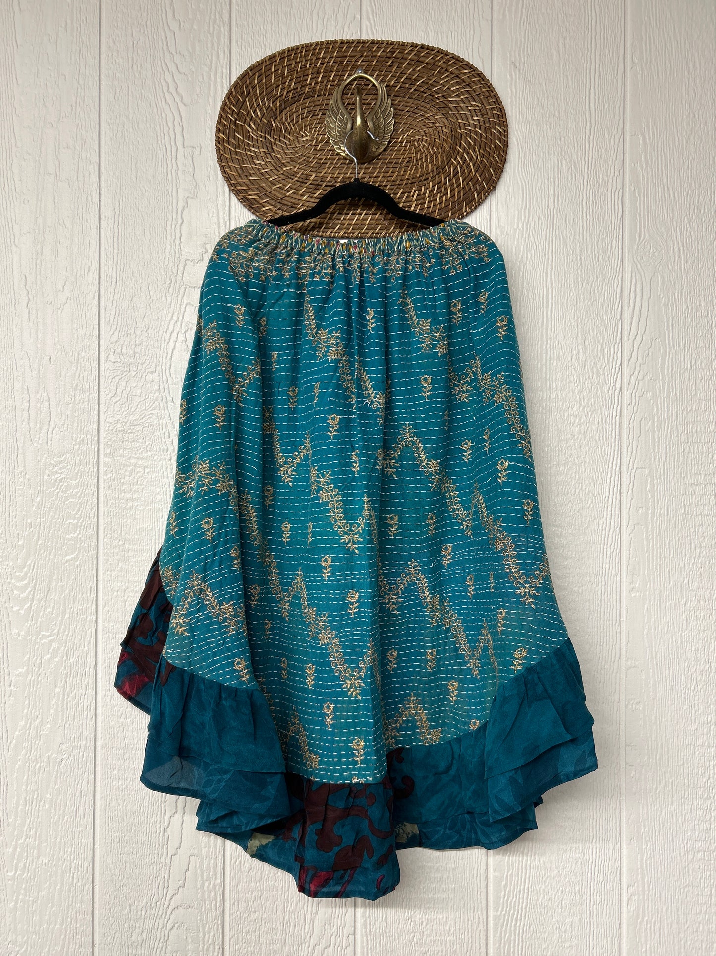 Pareo Kantha Wild Rose Skirt 0426 240