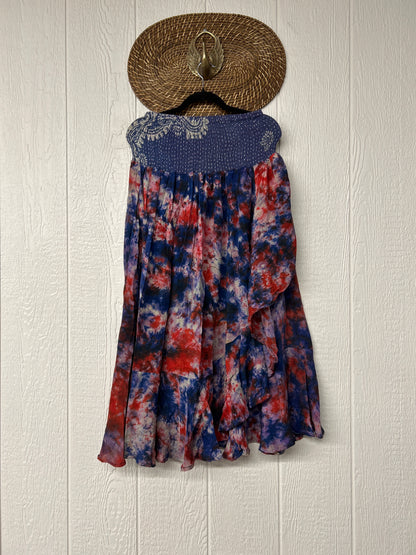 Crepe Sari Inner Peace Wrap Skirt 0626 106