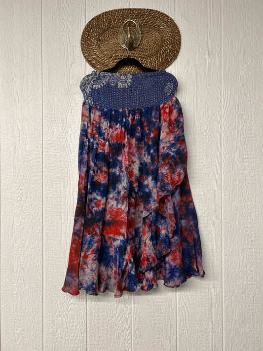 Crepe Sari Inner Peace Wrap Skirt 0626 106
