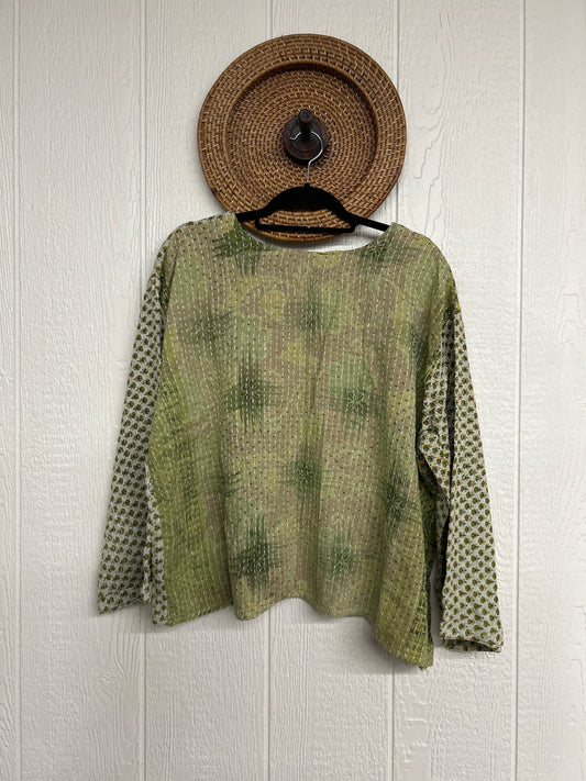 Pareo Kantha Wanderer Pocket Crop Top 0226 053