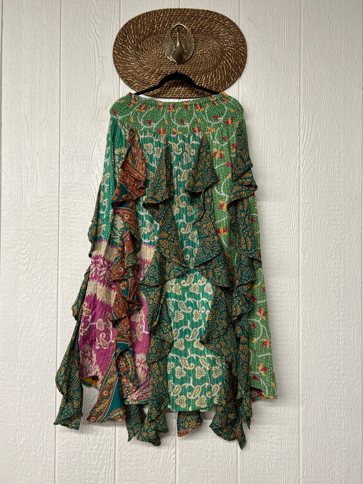 Pareo Kantha Willow Maxi Skirt 0826 257