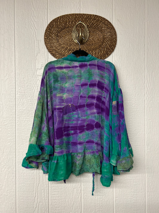 Crepe Sari Wild Rose Top 1225 197