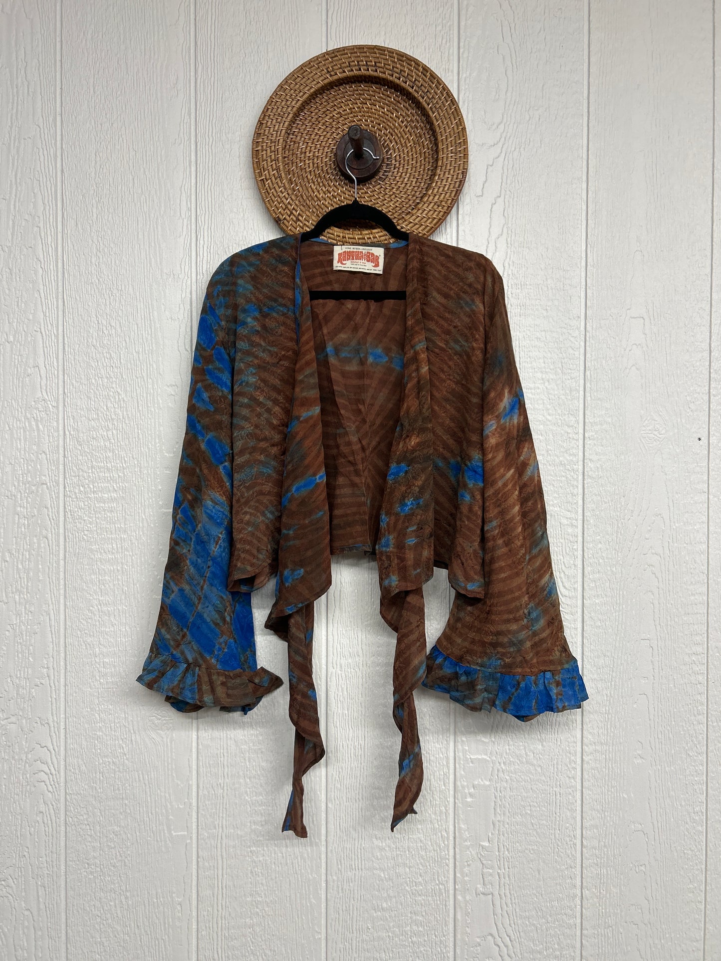 Crepe Sari Zeppelin Crop Shrug 0426 189