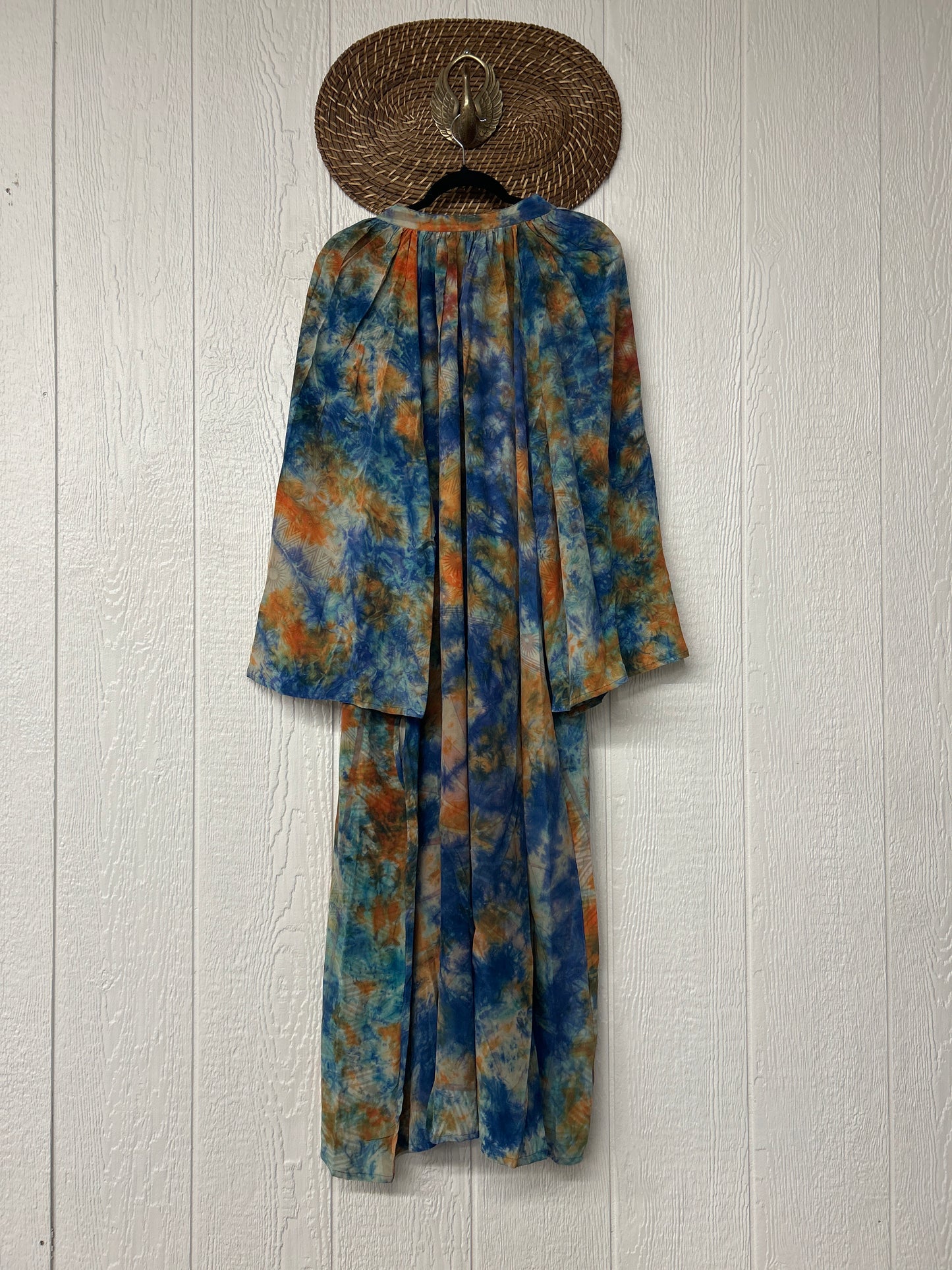 Crepe Sari Woodstock Duster Dress 0226 090