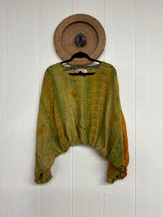 Crepe Sari Luna Crop Top 0126 060