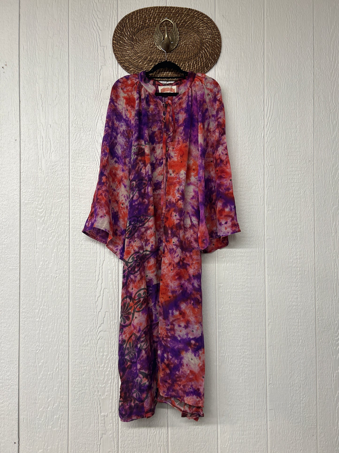 Crepe Sari Woodstock Duster Dress 0226 130