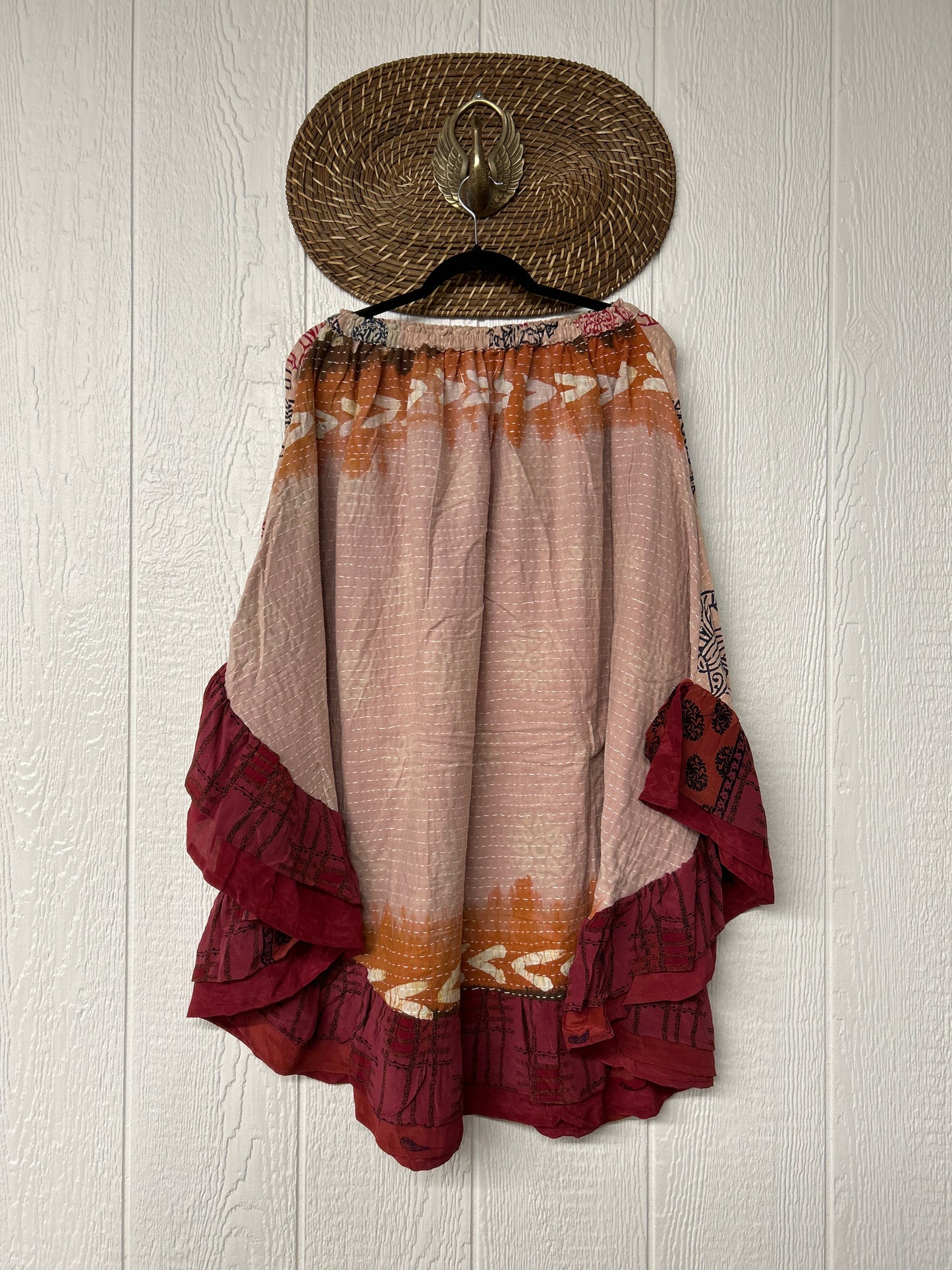 Pareo Kantha Wild Rose Skirt 0426 080