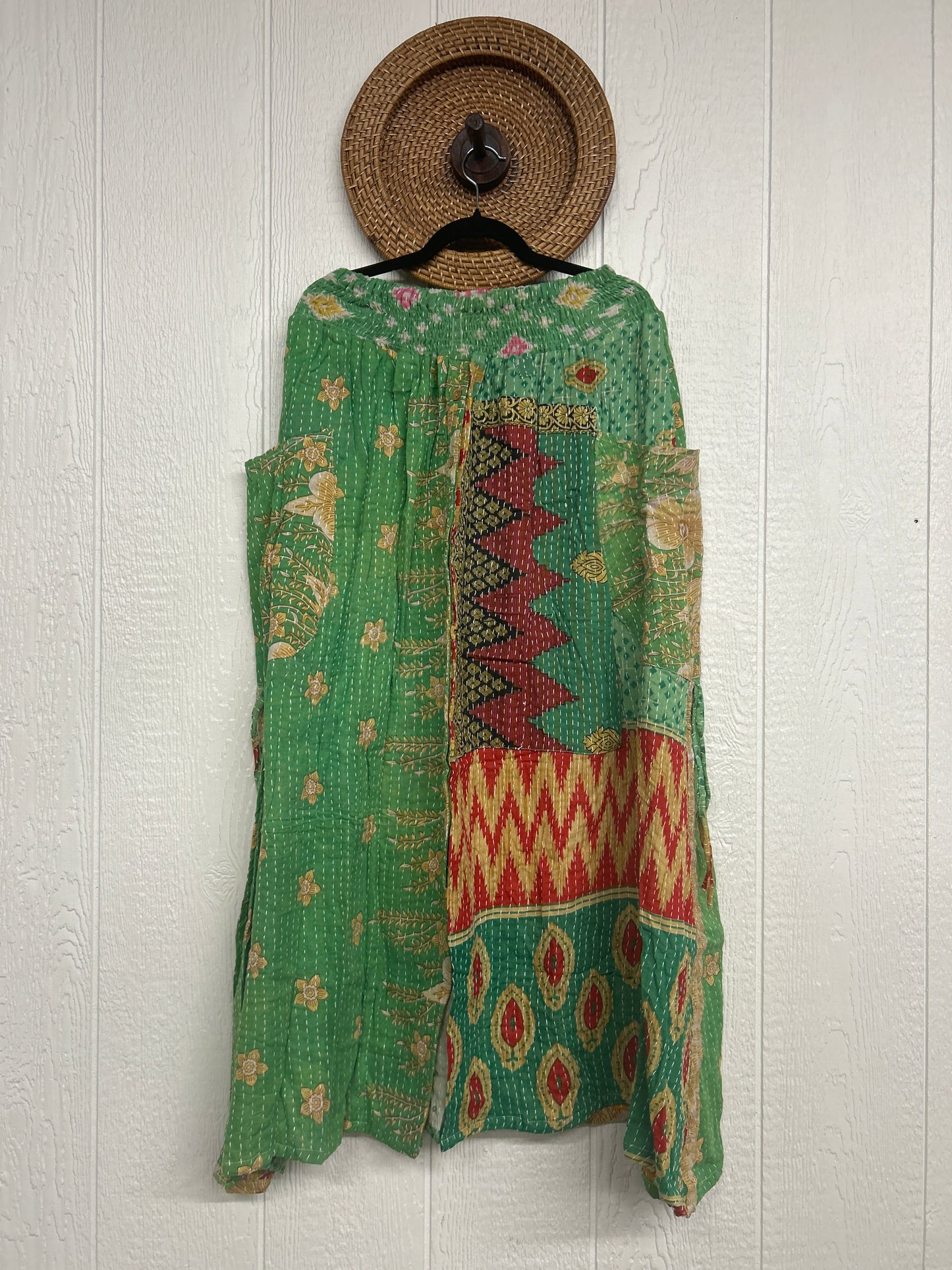 Pareo Kantha Butterfly Cargo Skirt 0426 172
