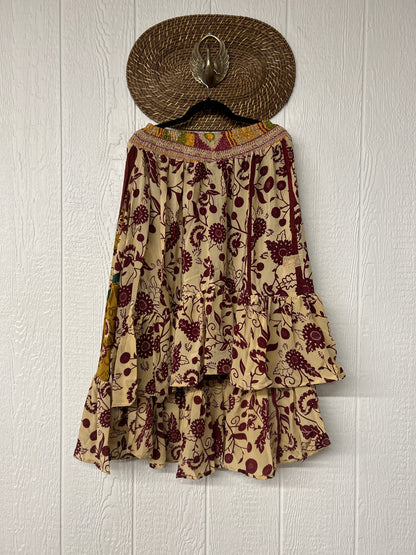 Crepe Sari Dahlia Skirt 1026 057