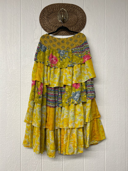 Rasgulla Sari Venus Ruffle Maxi 1125 005