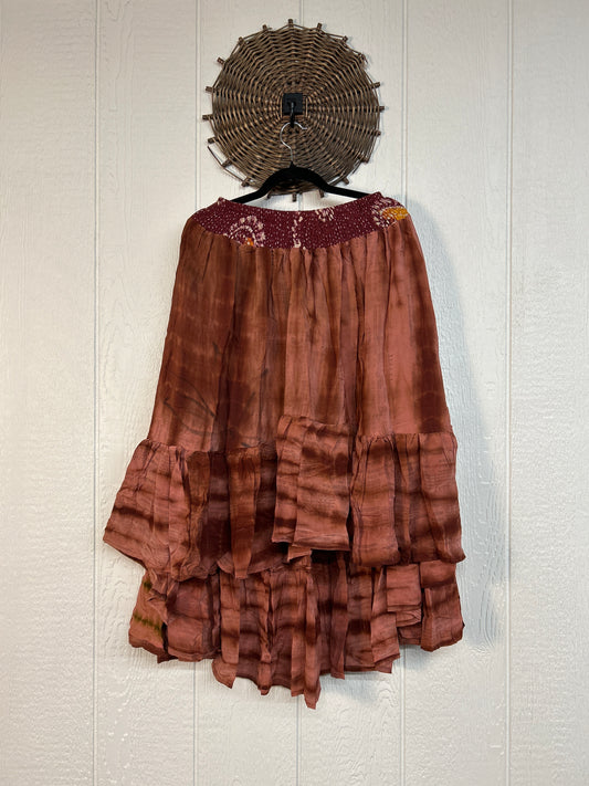 Crepe Sari Dahlia Skirt 1026 172