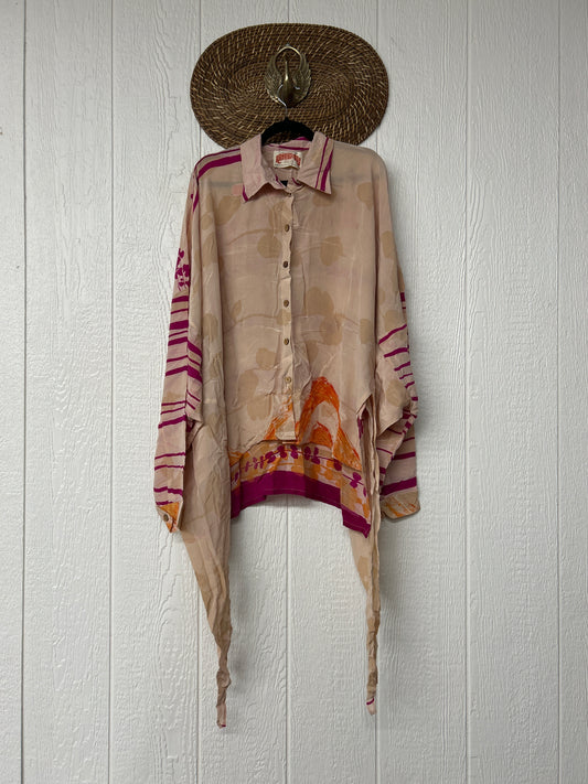 Crepe Sari Nirvana Button Down 1125 055