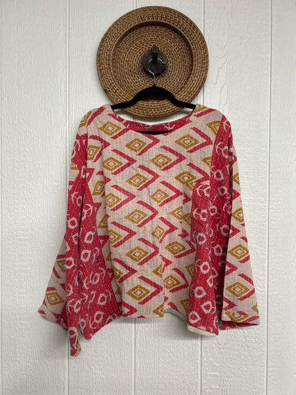 Pareo Kantha Wanderer Pocket Crop Top 0226 078