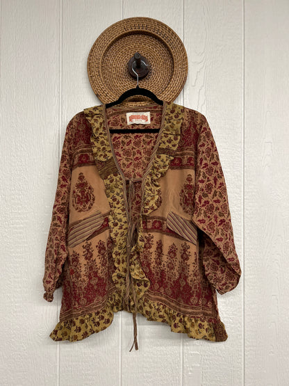 Crepe Sari Ruffle Daisy Blouse 0226 159