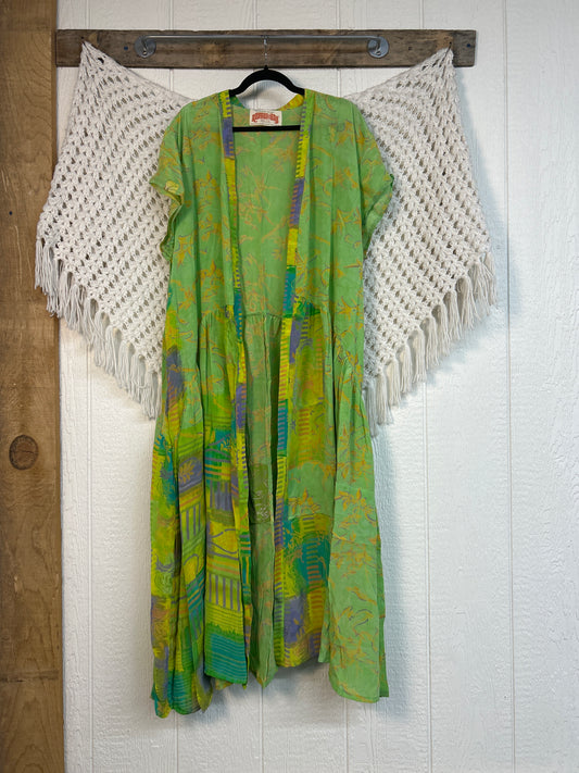 Crepe Sari Summer Evermore Kimono 0726 257