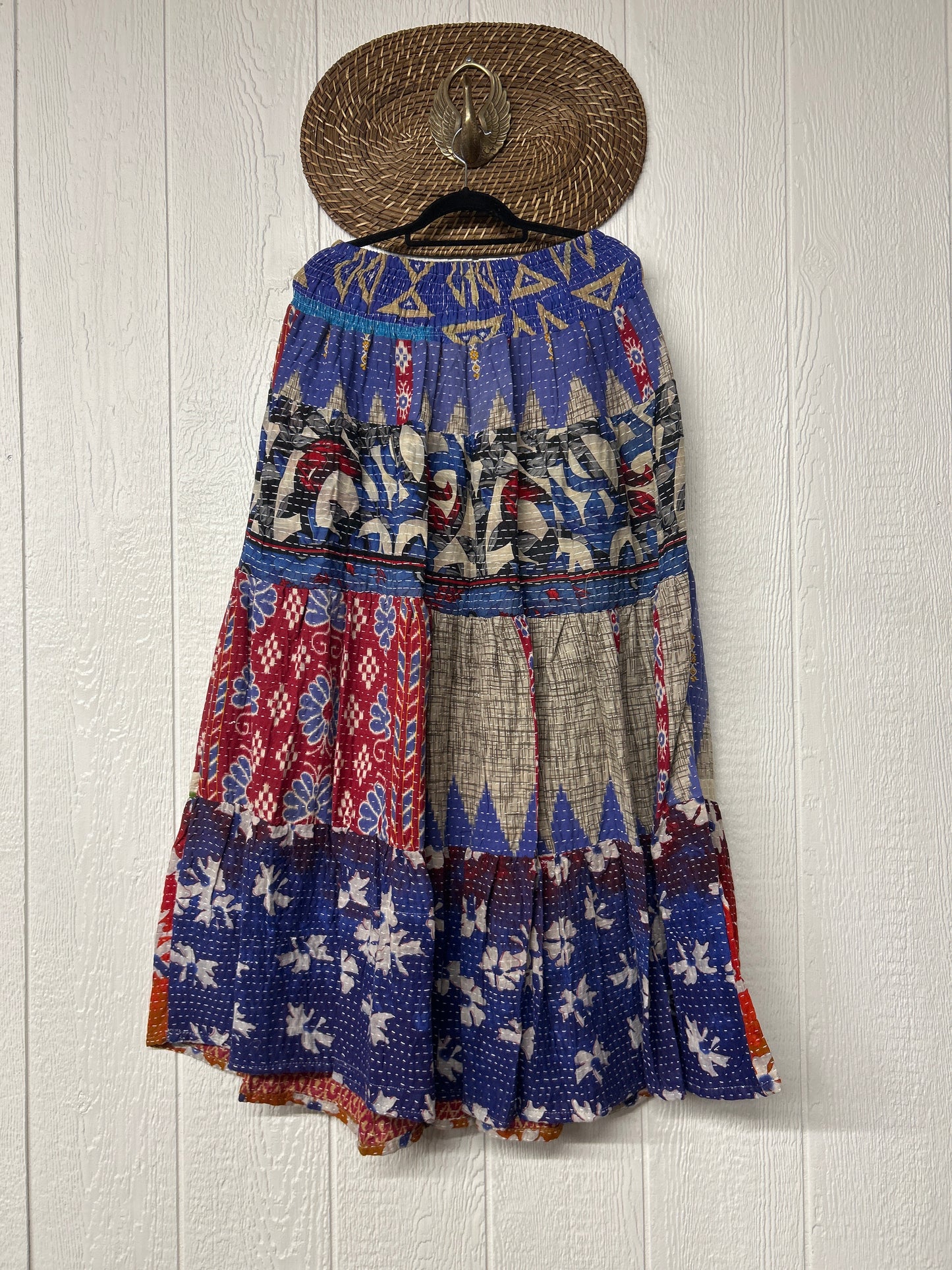 Pareo Kantha Lotus Maxi Skirt 0826 156