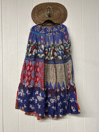 Pareo Kantha Lotus Maxi Skirt 0826 156
