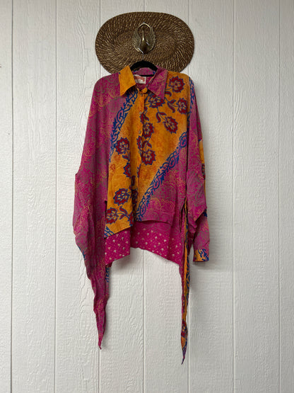 Crepe Sari Nirvana Button Down 1125 038