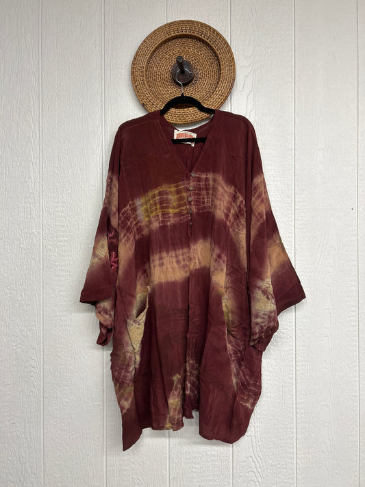 Aura Edit Crepe Sari Gaia Split Tunic 0726 020